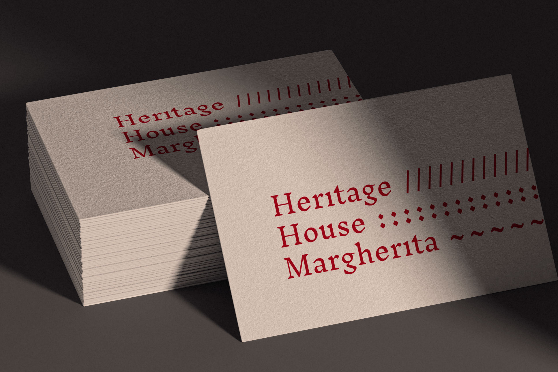Heritage House Margherita branding and photography project
